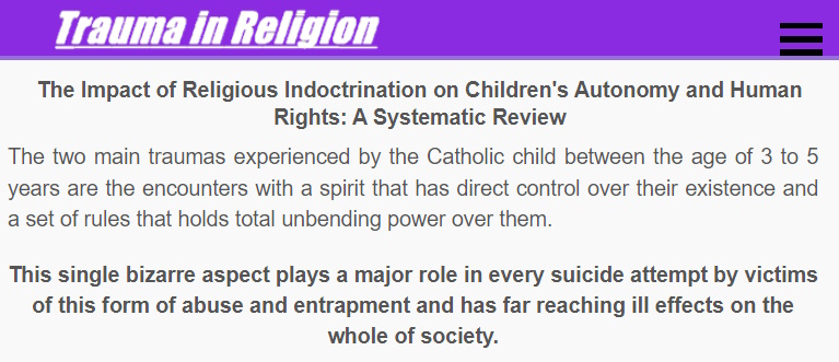 Trauma in Religion - Indoctrination, Failed Governance and Trauma in ...